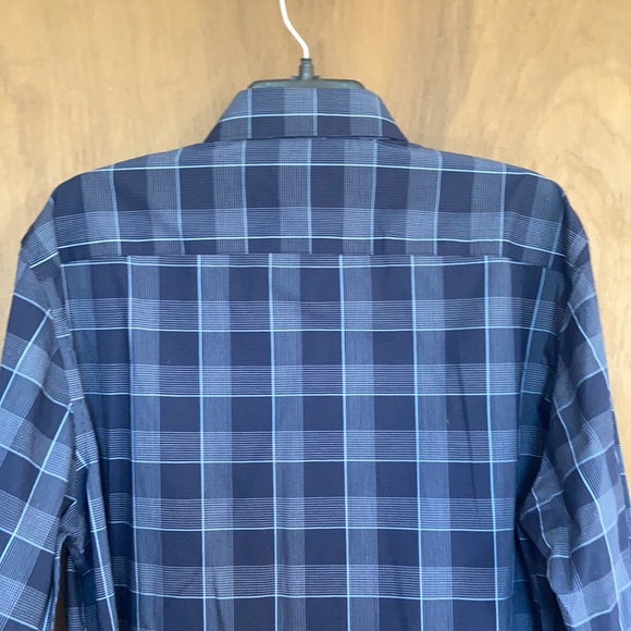 Apt 9 premier flex no iron plaid print button down shirt size L - Picture 11 of 17